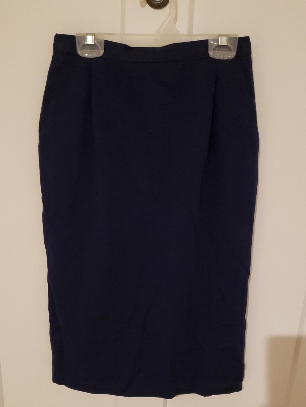 Pendleton Vintage Navy Pencil Skirt Made in USA